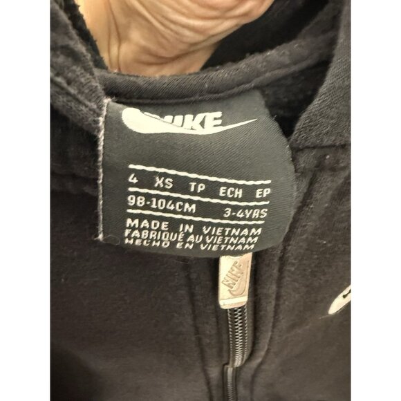 Nike Boys Lot Of 2 Sweatshirts Black Full Zip & Red Crewneck Pullover Side 4 XS - Picture 11 of 12